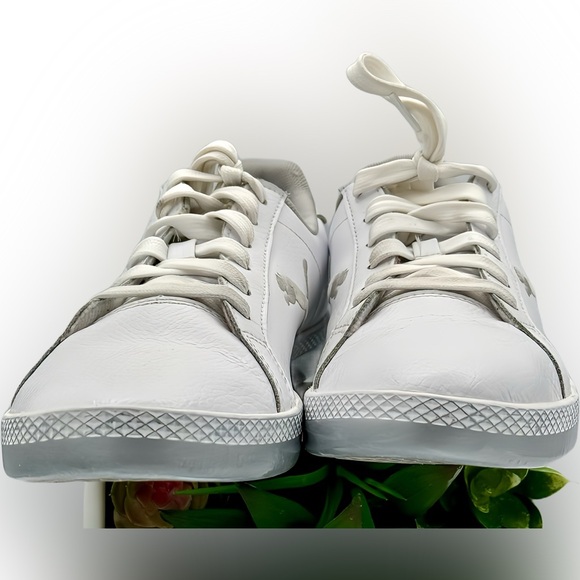 🌺PUMA Leather Lace-up Sneakers Smash Cat Sneakers. One-Of-A-Kind🌸🌺 - Picture 11 of 16